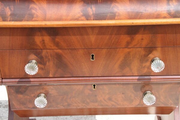 Traditional wooden walnut dressing table