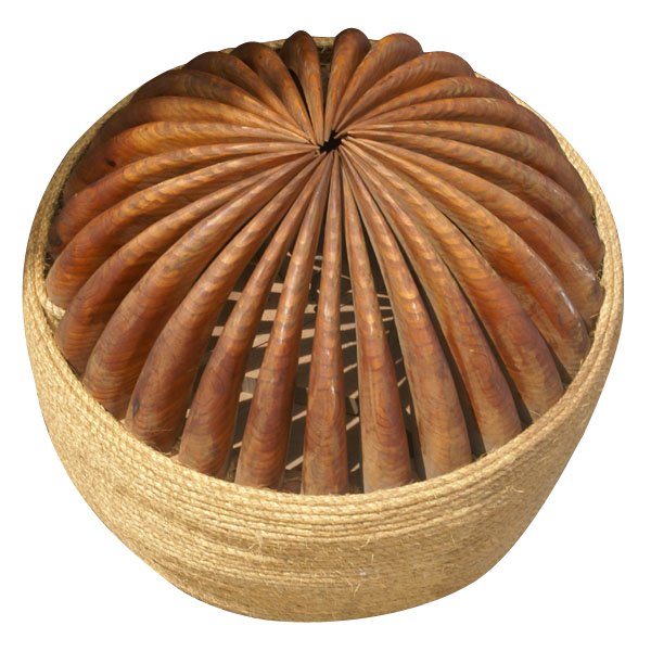 Andrew Gellatly wood sculpted acorn composition