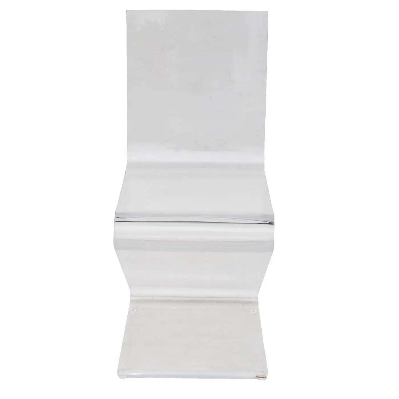 (1) Haziza H Studio Glide Z Chair GC1 Clear 1 inch thick Acrylic Chair
