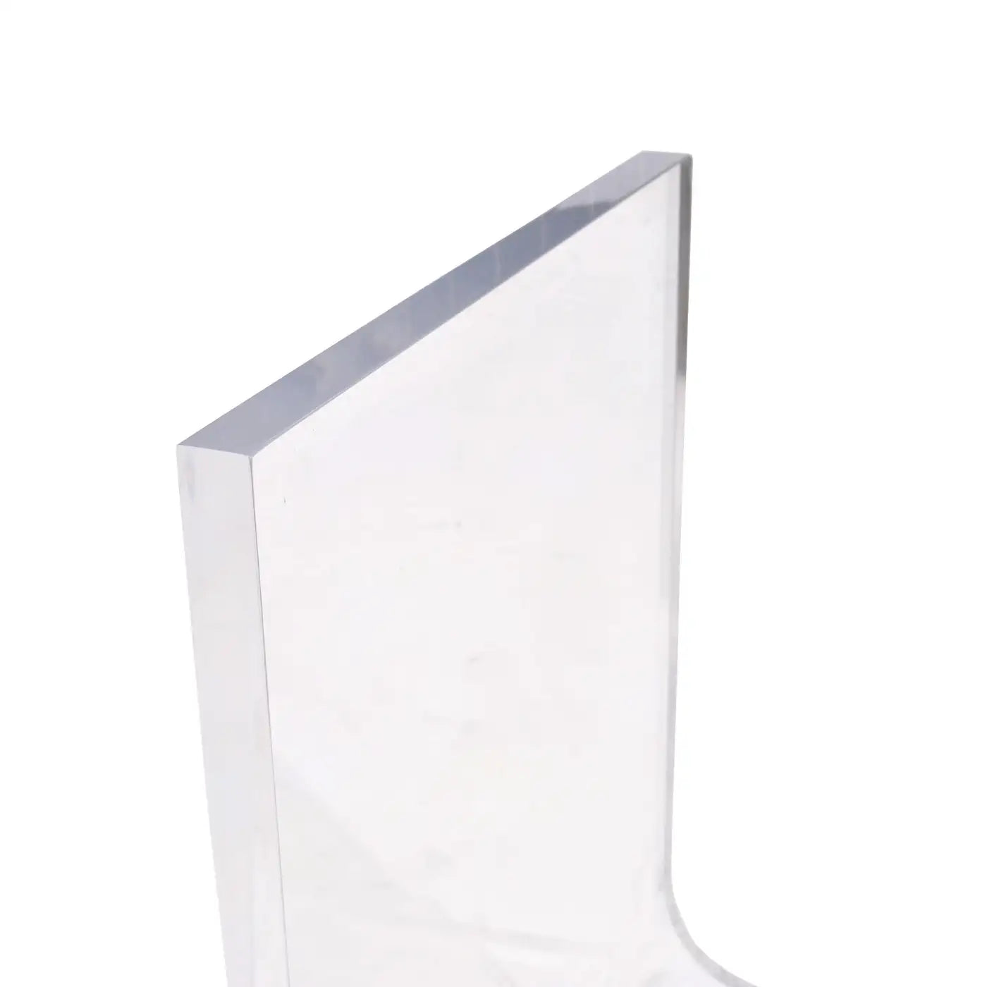 (1) Haziza H Studio Glide Z Chair GC1 Clear 1 inch thick Acrylic Chair