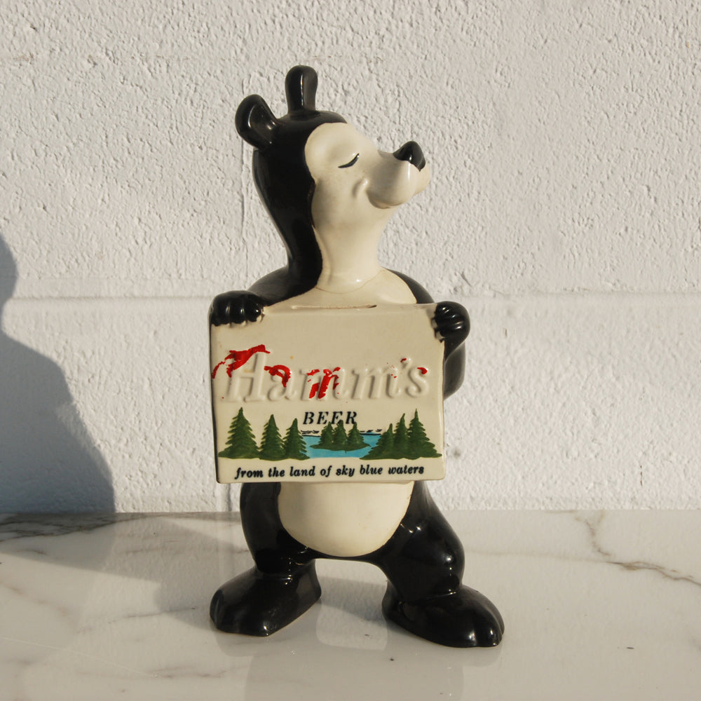 Hamms Beer Sasha collectible bear figurine brewery memorabilia