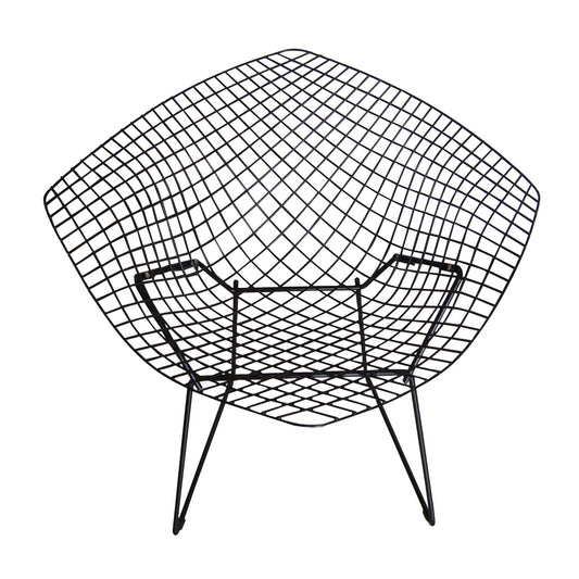 Vintage Black Knoll Bertoia Diamond Lounge Chair
