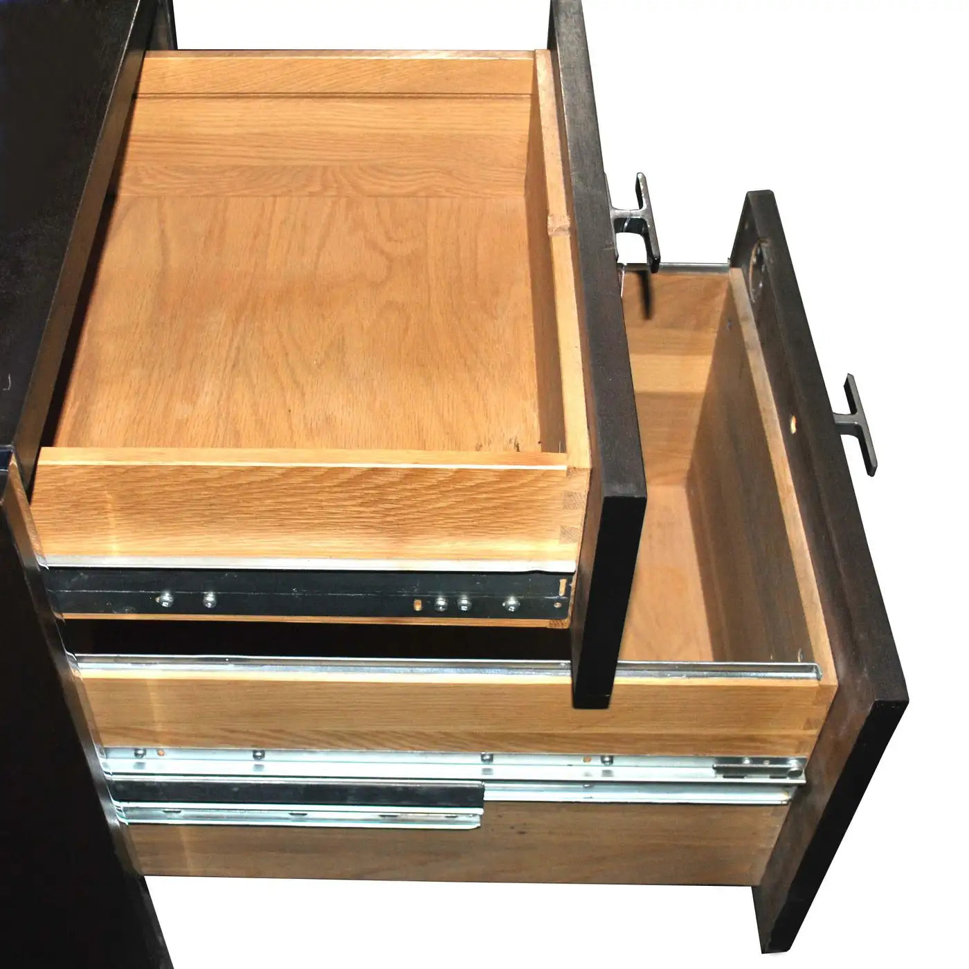 Spacious walnut knee hole executive desk