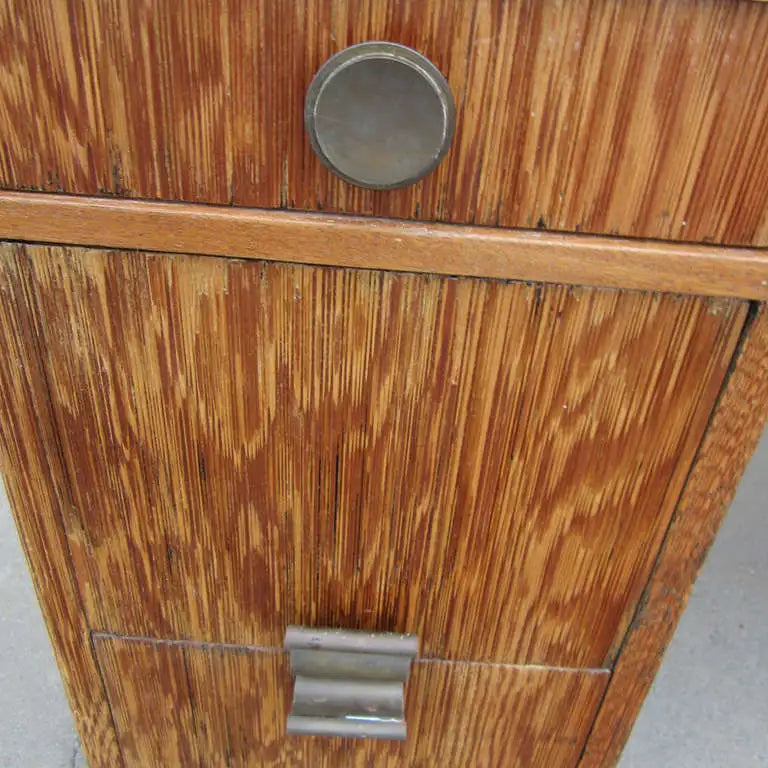 Designer mid-century wood desk for office