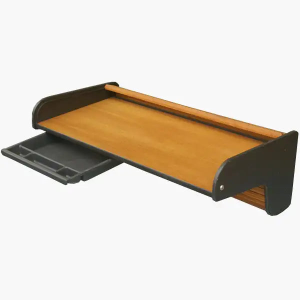 Close-up of Herman Miller Propst desk wall-mount details