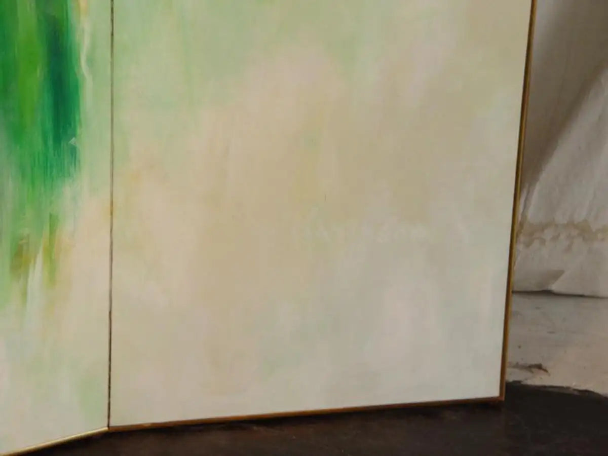 Abstract Folding Screen Oil Painting Waterfall Kanenson