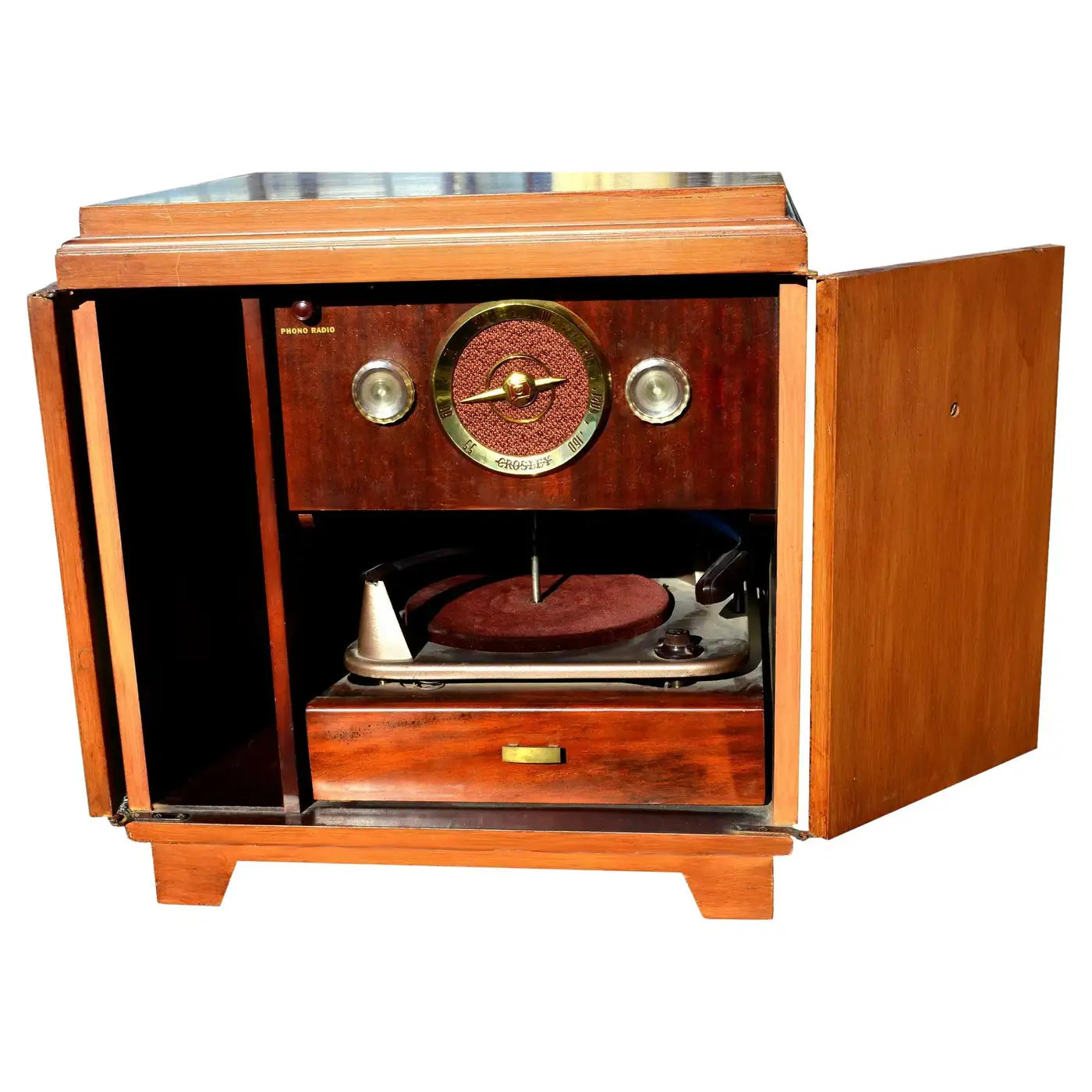 Antique Crosley record player and radio