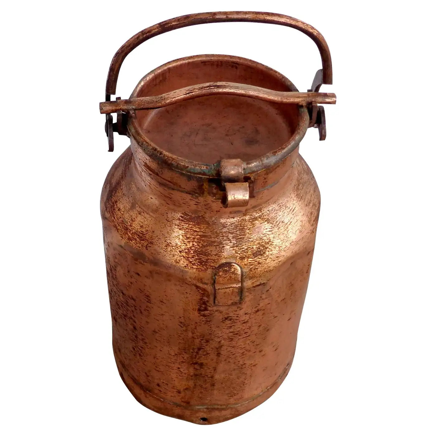 Rustic brass milk can for vintage interiors