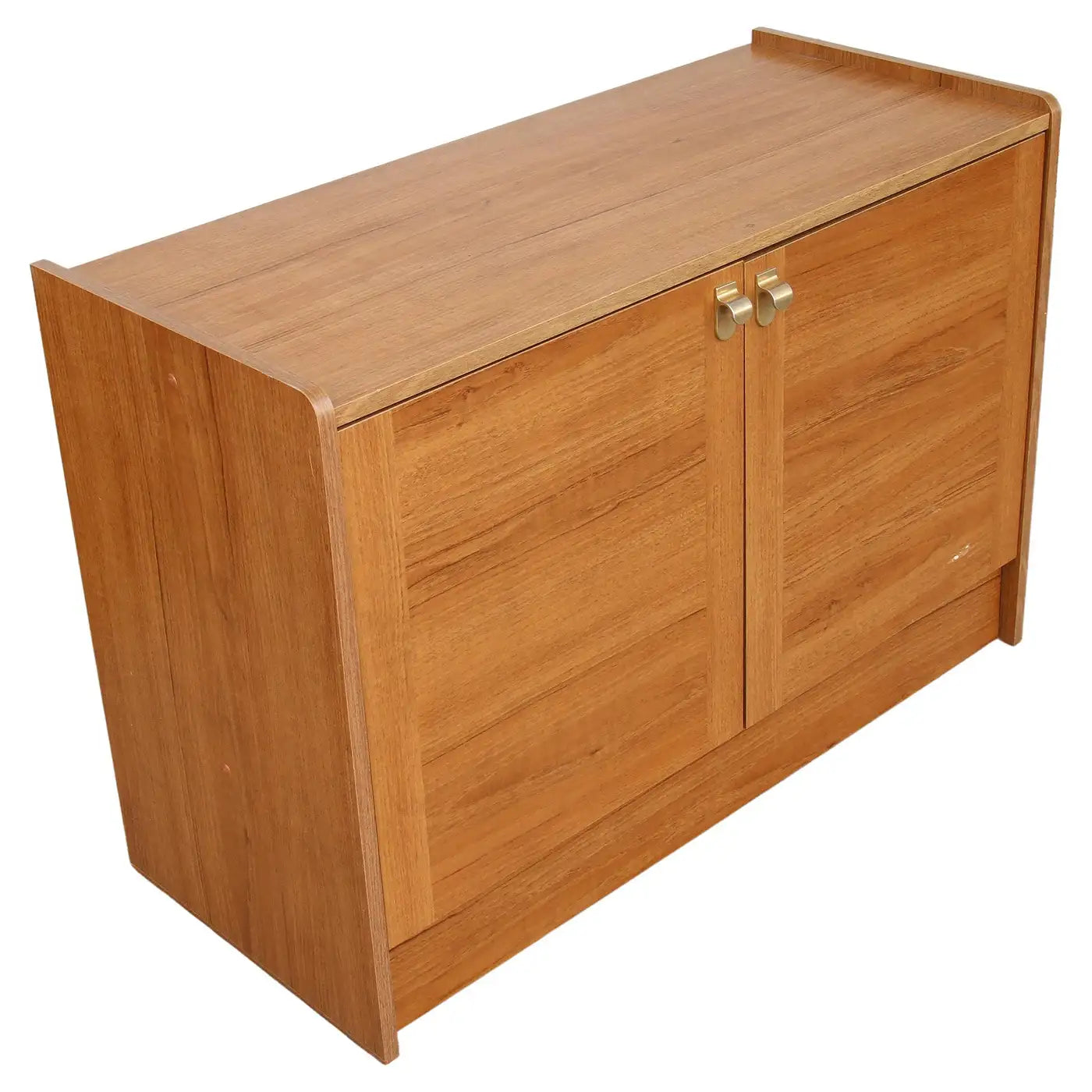 Walnut finish Danish modern record stand