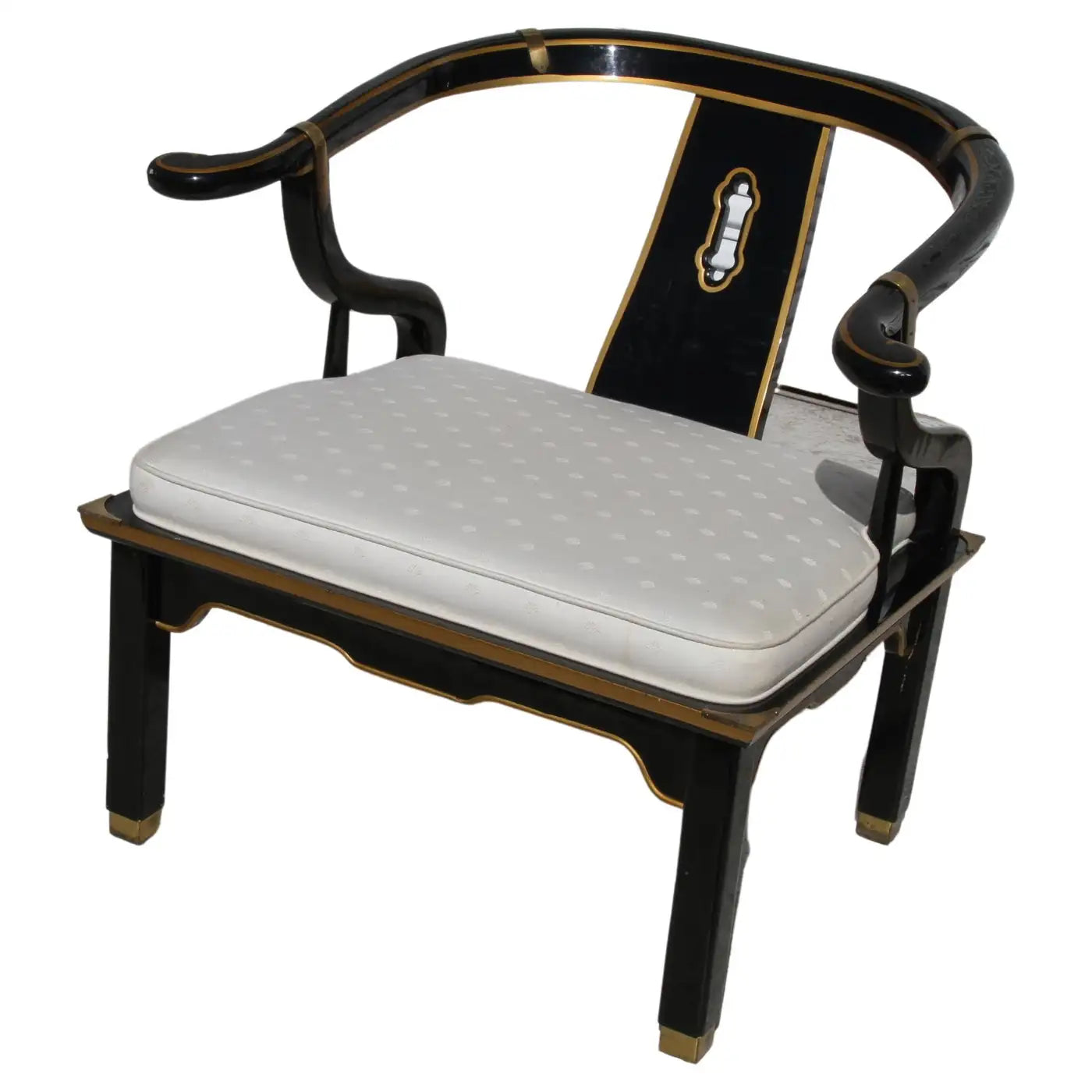 Elegant Ming black lacquer chair