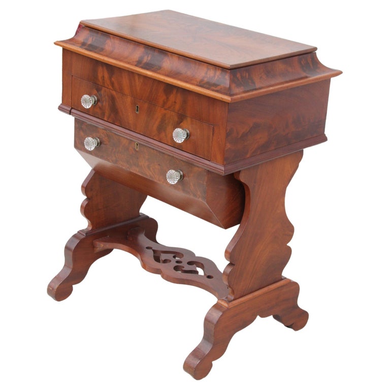 Empire style walnut bedroom furniture piece
