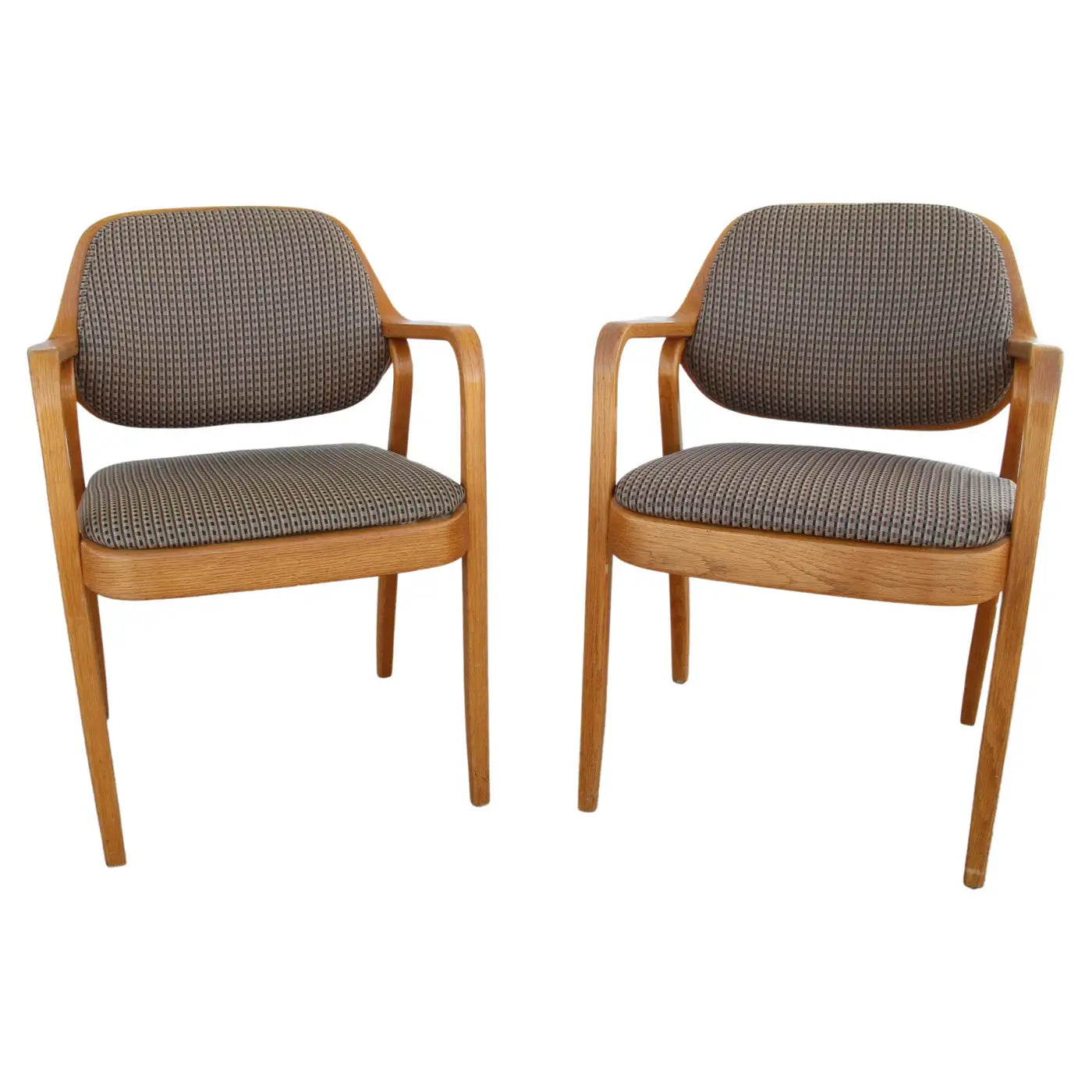 Pair Don Pettit for Knoll #1105 Armchairs