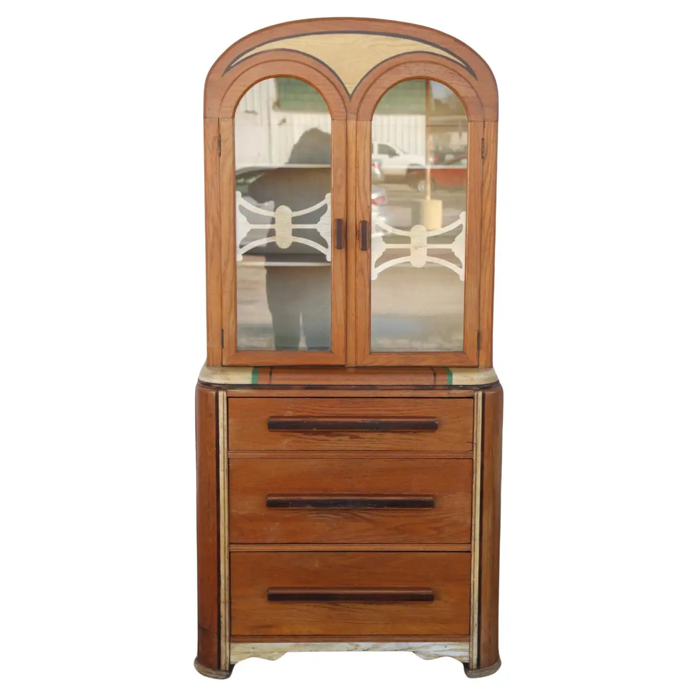 Sellers Art Deco kitchen cabinet front view