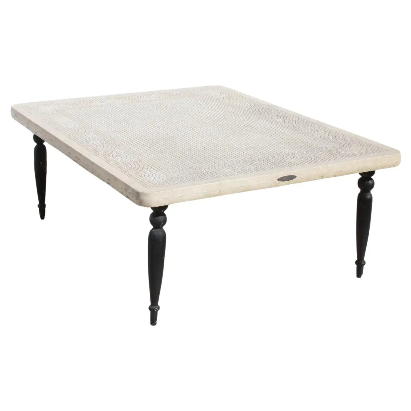 Weather-resistant metal garden table by Smith & Hawken