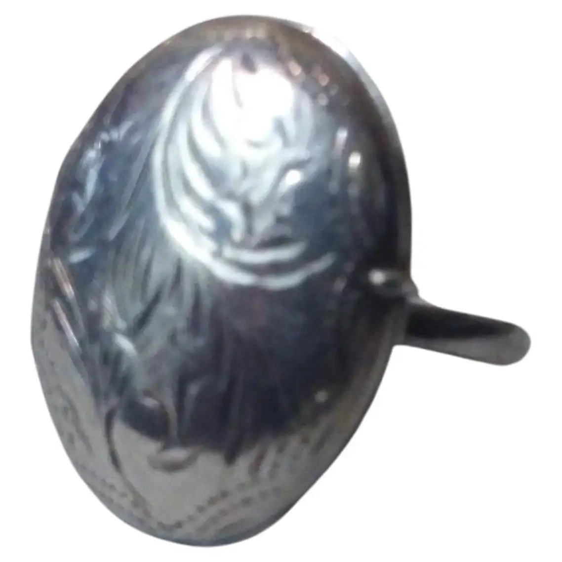 Hidden memory ring in sterling silver