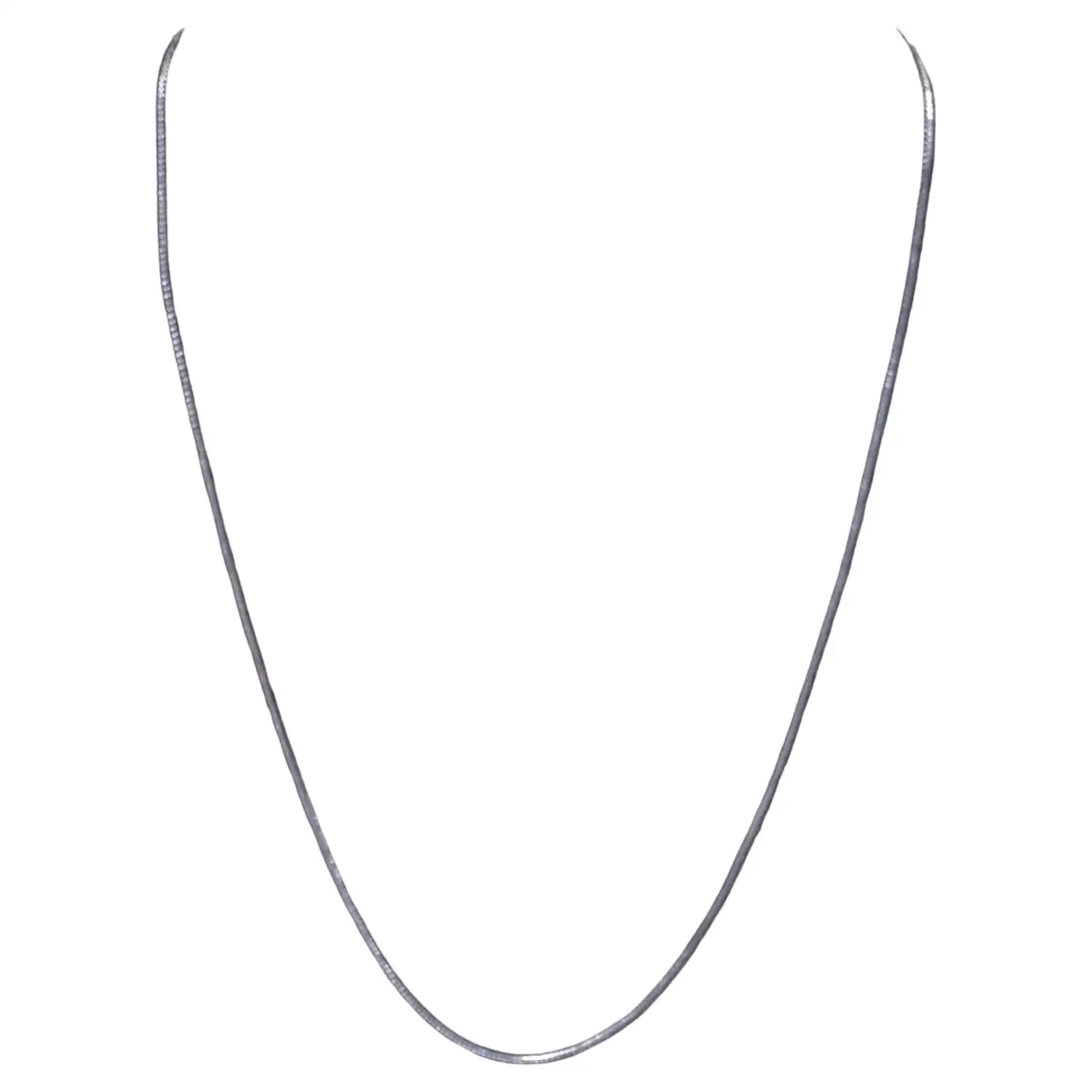 20 inch sterling silver serpentine necklace
