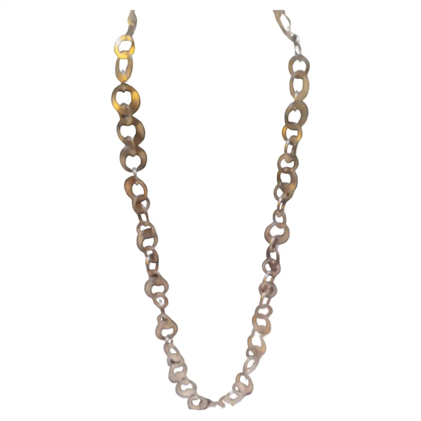 30" Sterling Silver Hoop Necklace with Lobster Clasp
