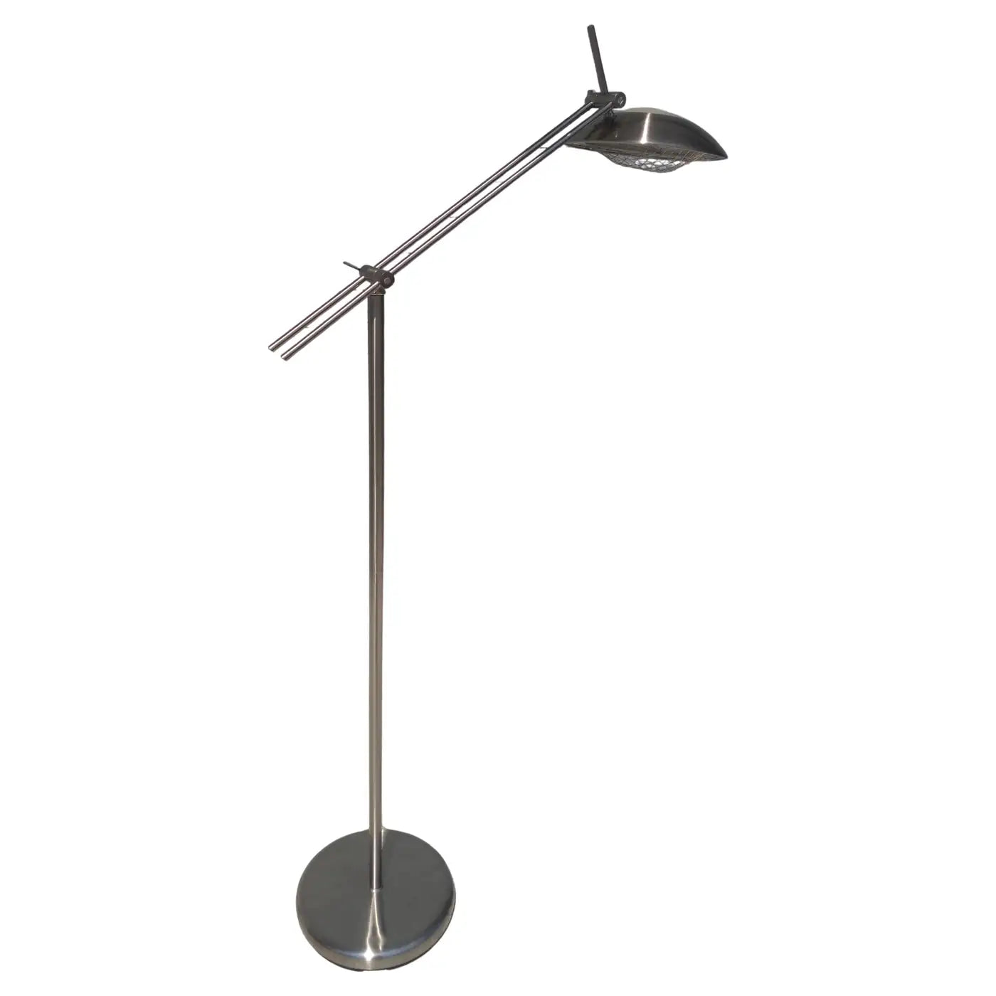 Modern Brushed Nickel Adjustable Floor Lamp