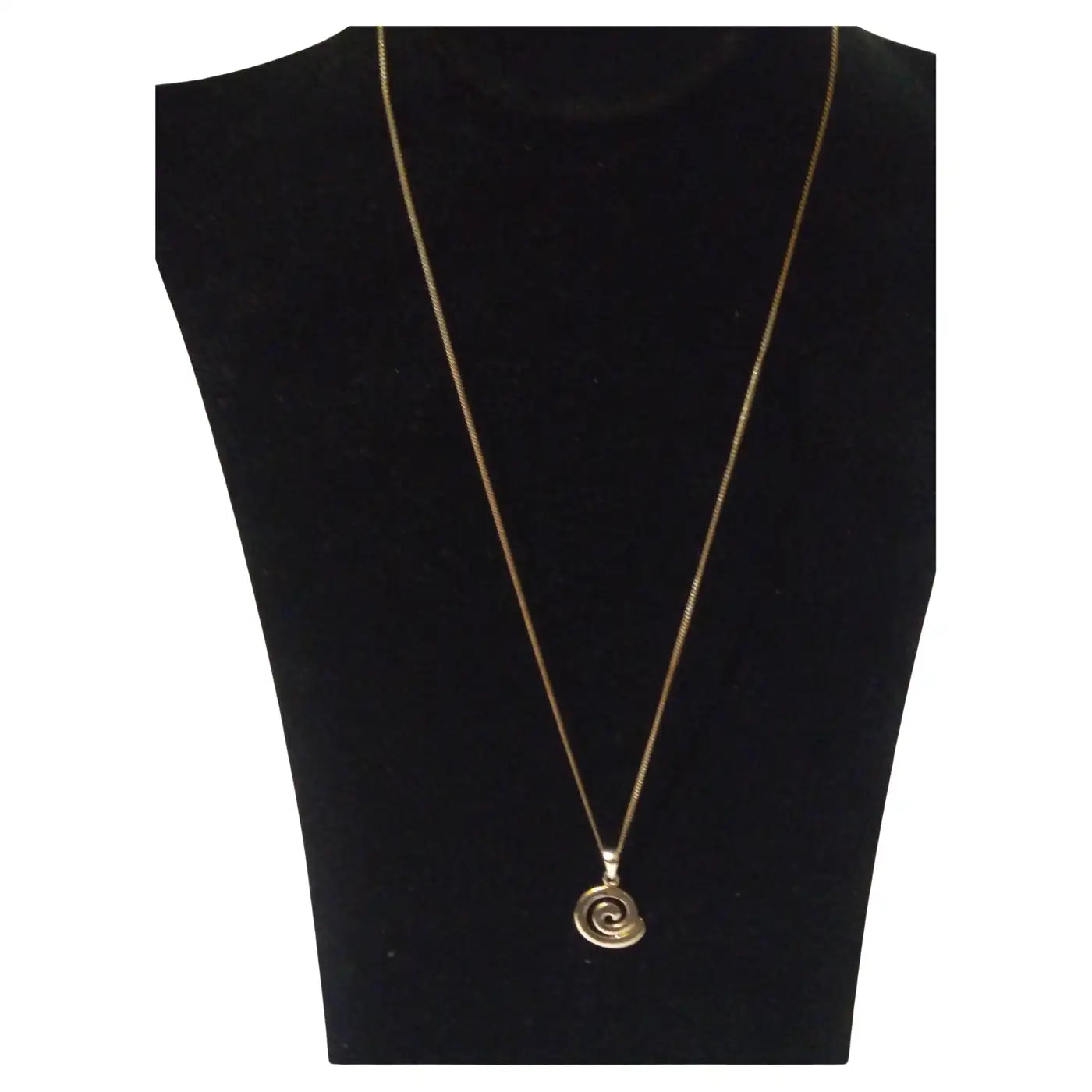 18 inch sterling silver swirl pendant necklace
