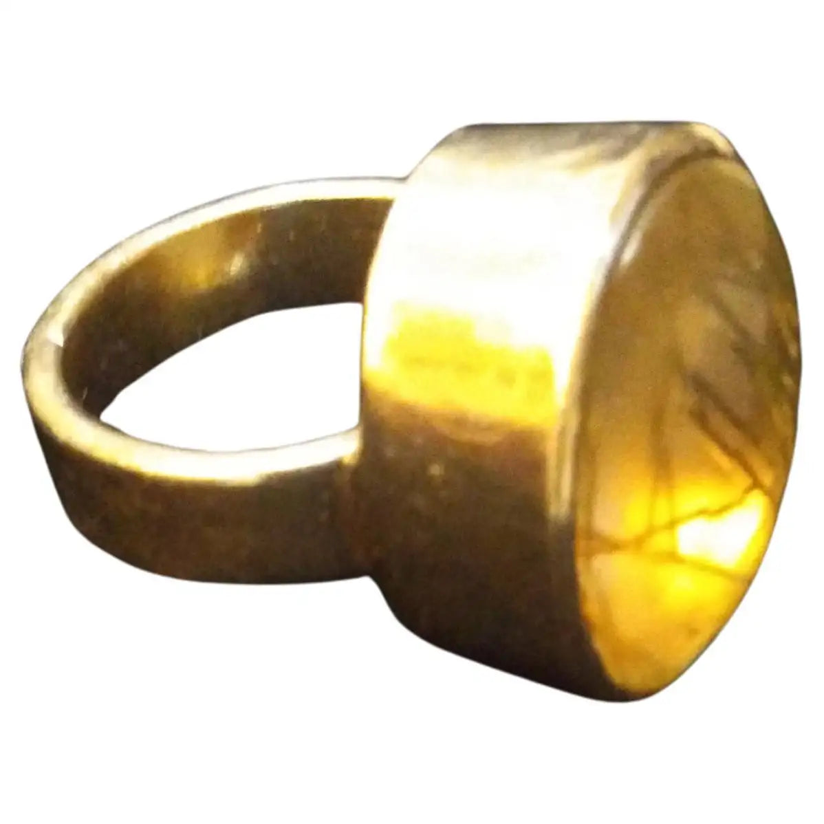 Sterling silver rutilated quartz ring size 8