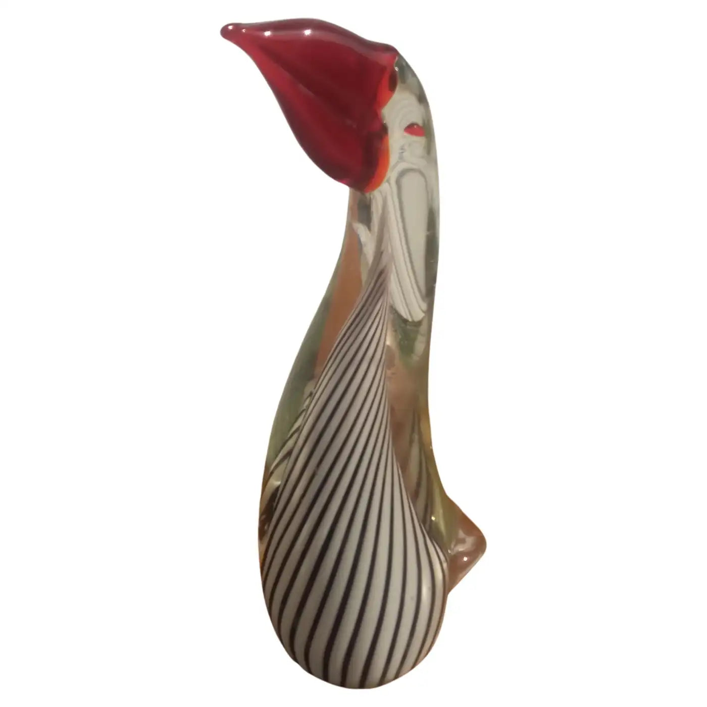 San Pacific handblown glass parrot sculpture