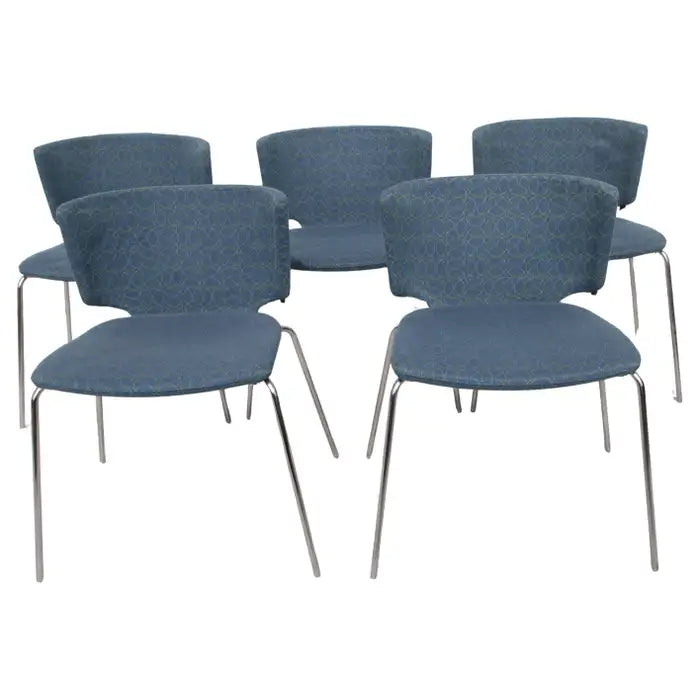 Set of 5 Side + Guest Chairs by coalessse