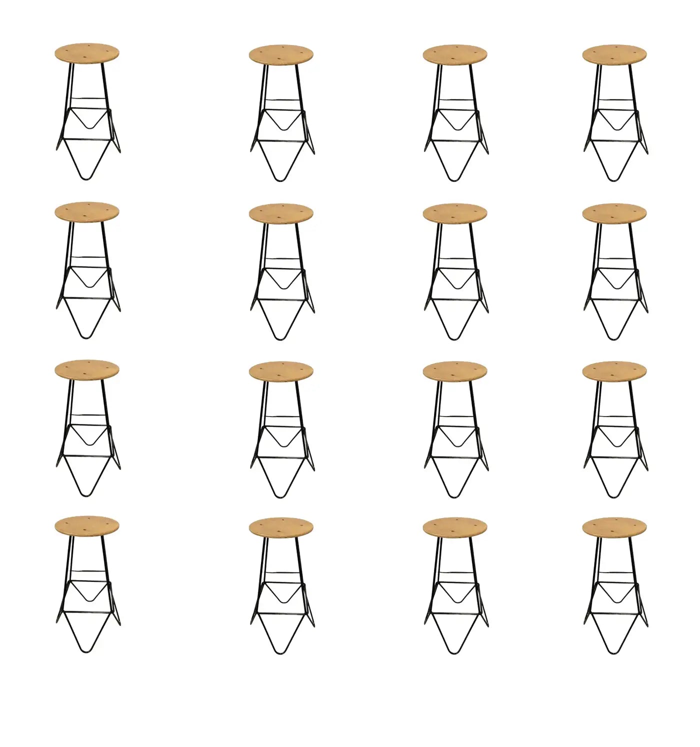 Mid-century style hairpin stool available