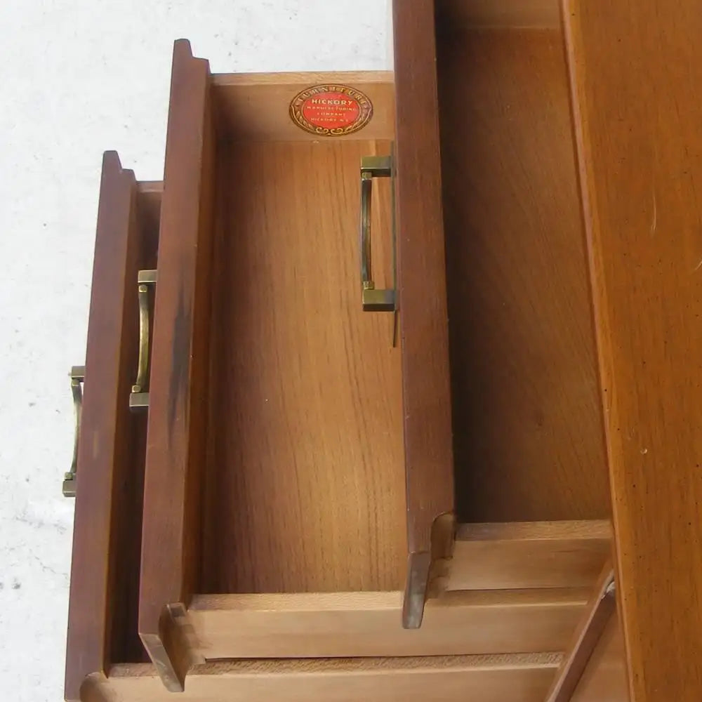 Retro mid century butternut nightstand