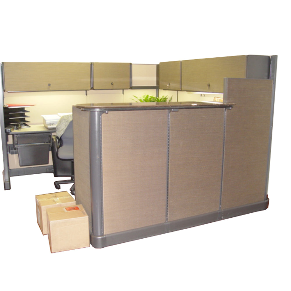 Herman Miller Nelson Propst vintage reception area desk.