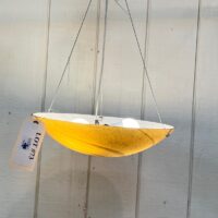 Italian Murano style vintage amber ceiling light fixture