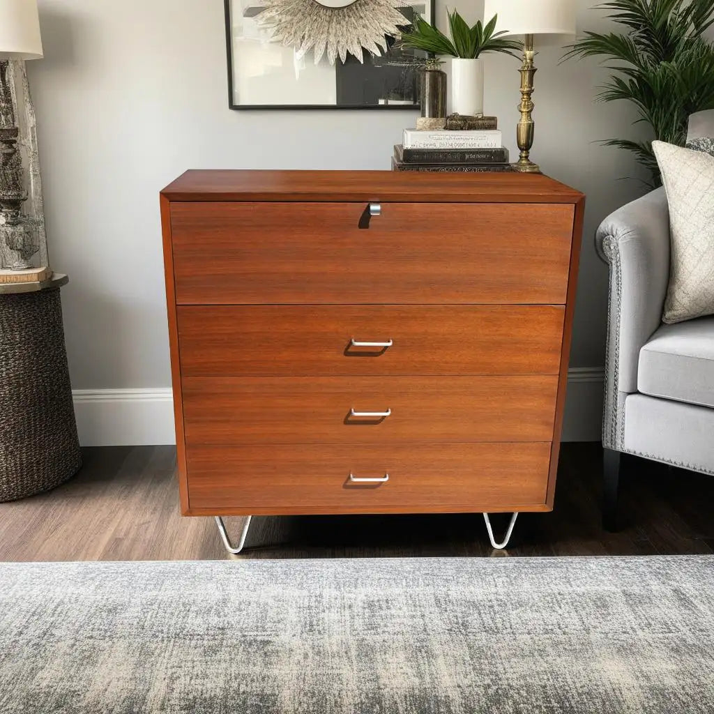 Vintage Mid Century George Nelson 40″ wide Gentlemens Secretary Chest