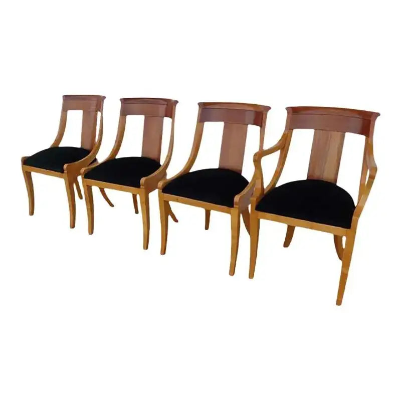 Elegant vintage dining chairs in Regency design