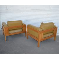 Scarpa Bastiano Style Leather Lounge Chair, showcasing refined aesthetics, exceptional craftsmanship, and versatile uses in upscale residential and corporate environments.