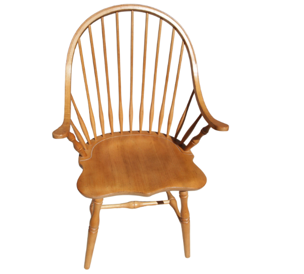 Maple Windsor armchair with spindle back from Metro Retro Furniture, perfect for dining rooms