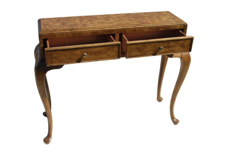 1970s American Of Martinsville Burl Ming Style Side Table