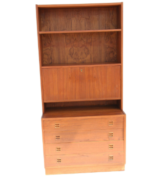 Vintage desk with drawers and chest of drawers for home or office storage
