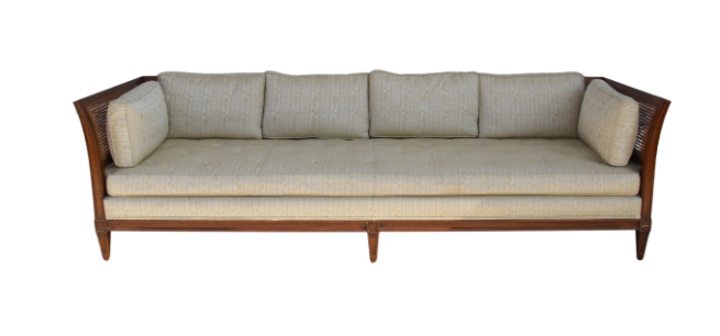 Antique Schoonbeck Company Cane Sofa