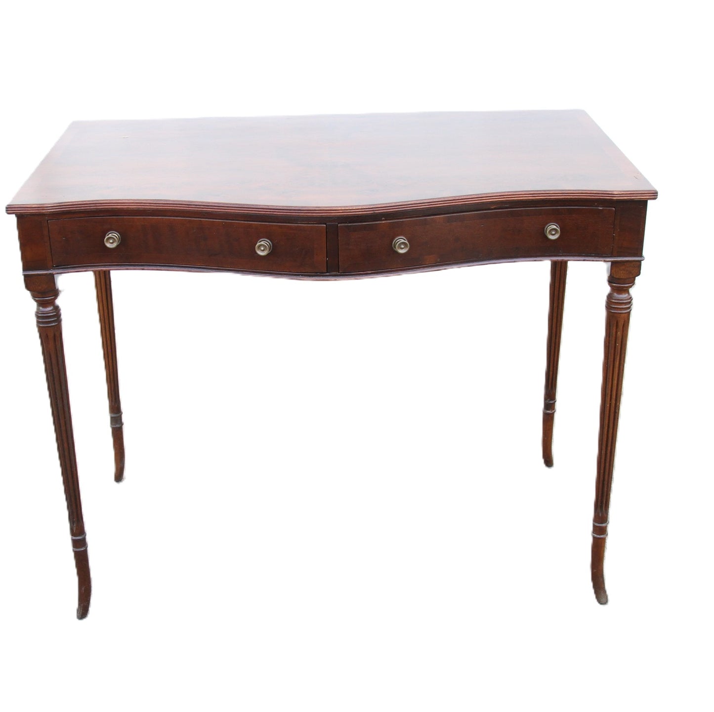 Mahogany 2-Drawer Hall Console Table