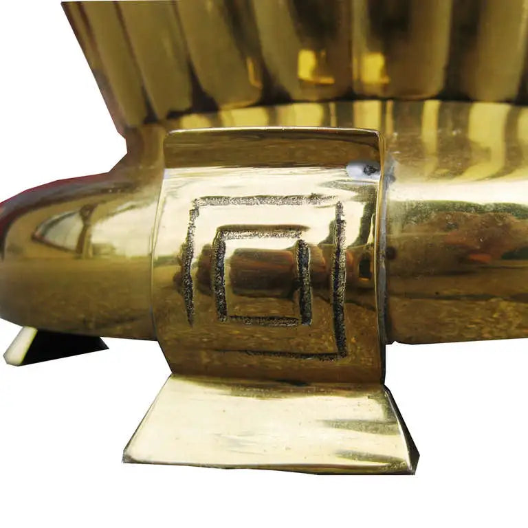 Elegant vintage brass lamp for Hollywood Regency decor
