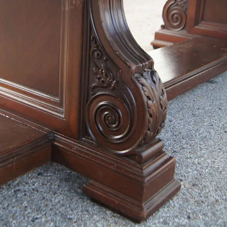 Classic corporate oak table from Roxana Petroleum era