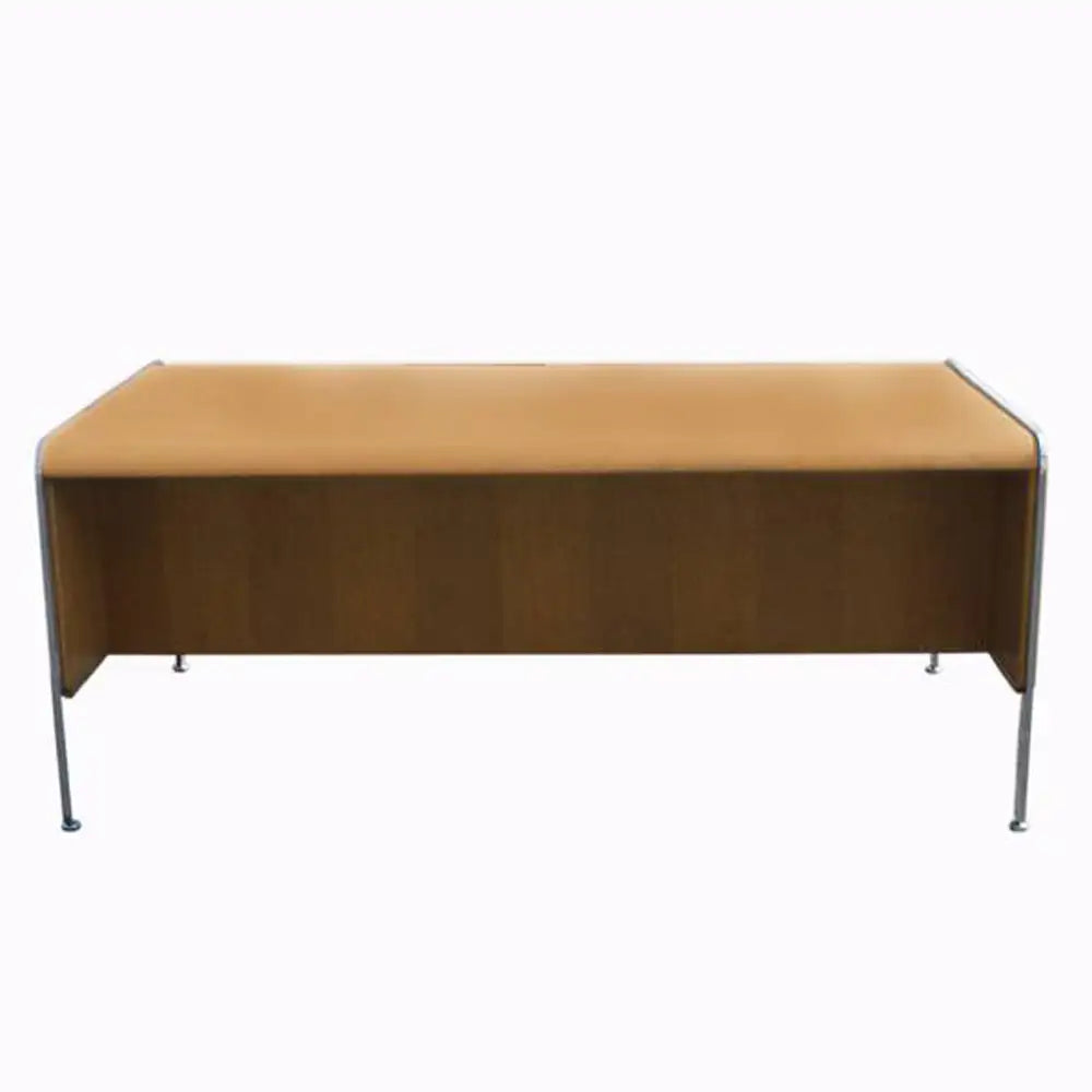 Vintage Mid Century Modern Desk Chrome Trim and Legs