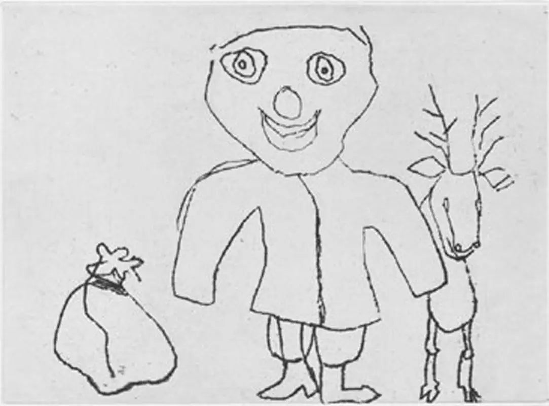 Santa Claus figure in Calder’s unique style