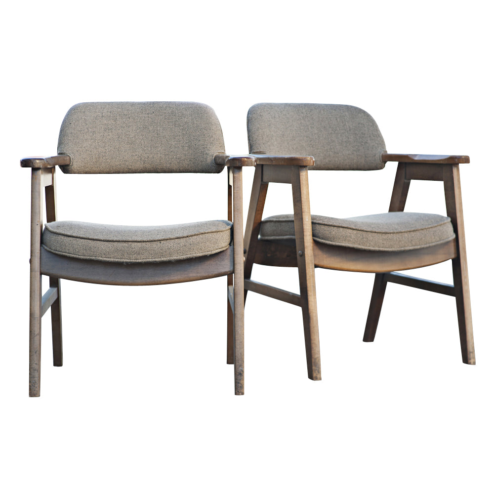(2) Mid Century Modern Seba Scandinavian Arm Chairs (MR12295)