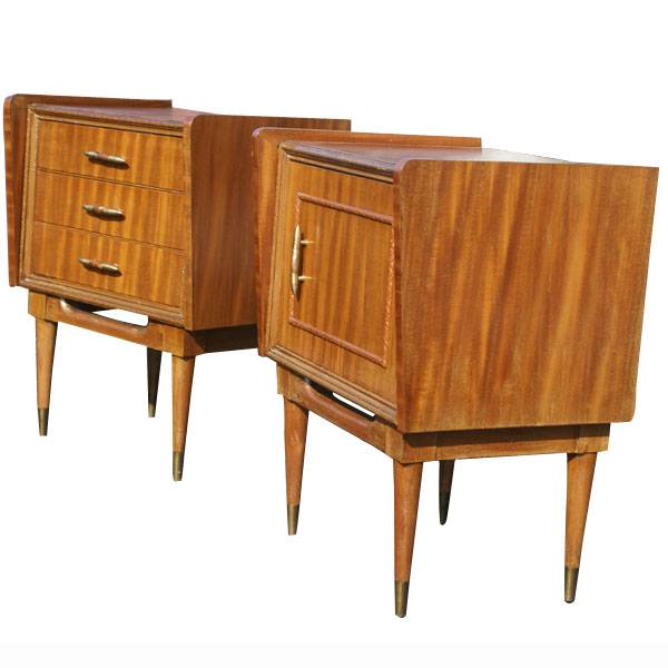 (2) Mid Century Modern Scandinavian Vintage Night Stands