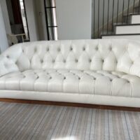 Ward Bennett Tufted Leather Sofa