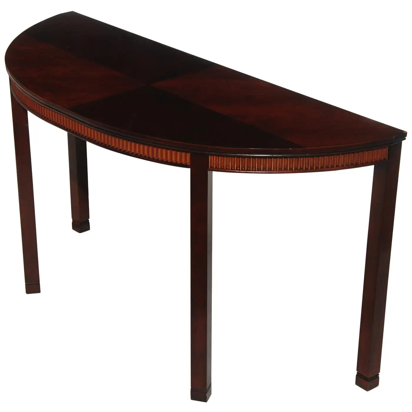 Hickory Demilune Console Entry Table