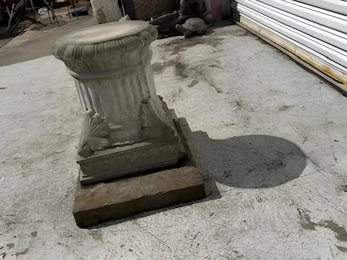 Shy Venus classical sculpture with pedestal