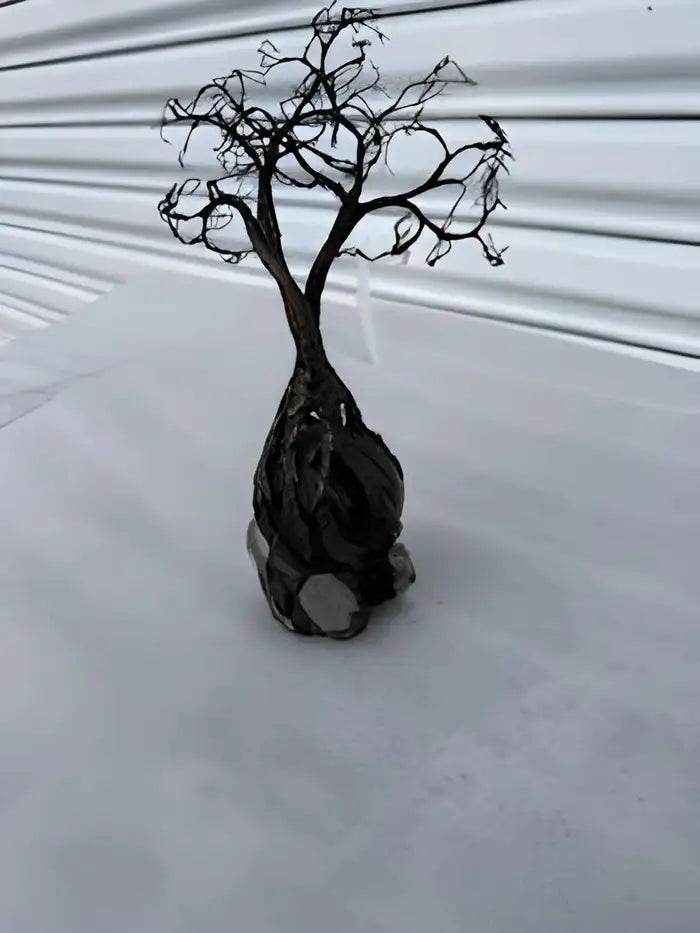 Wire tree of life medal sculpture