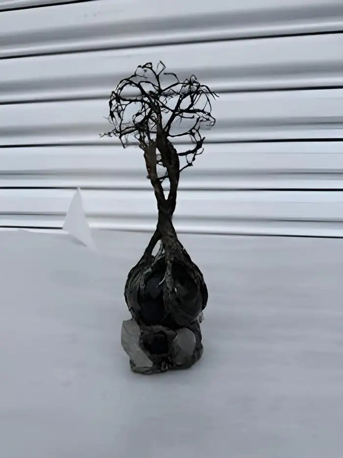 Wire tree of life medal sculpture