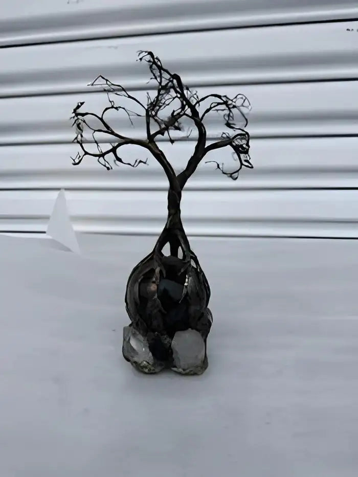 Wire tree of life medal sculpture